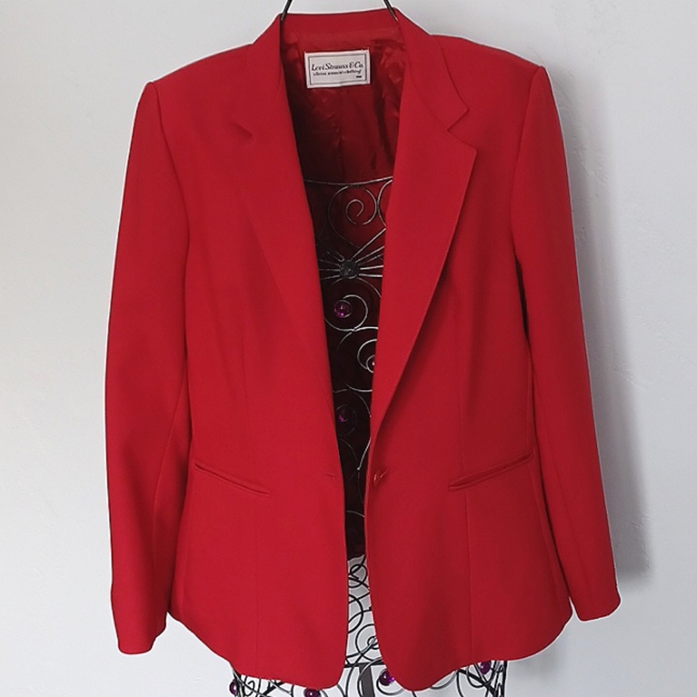 Levi's vintage red blazer